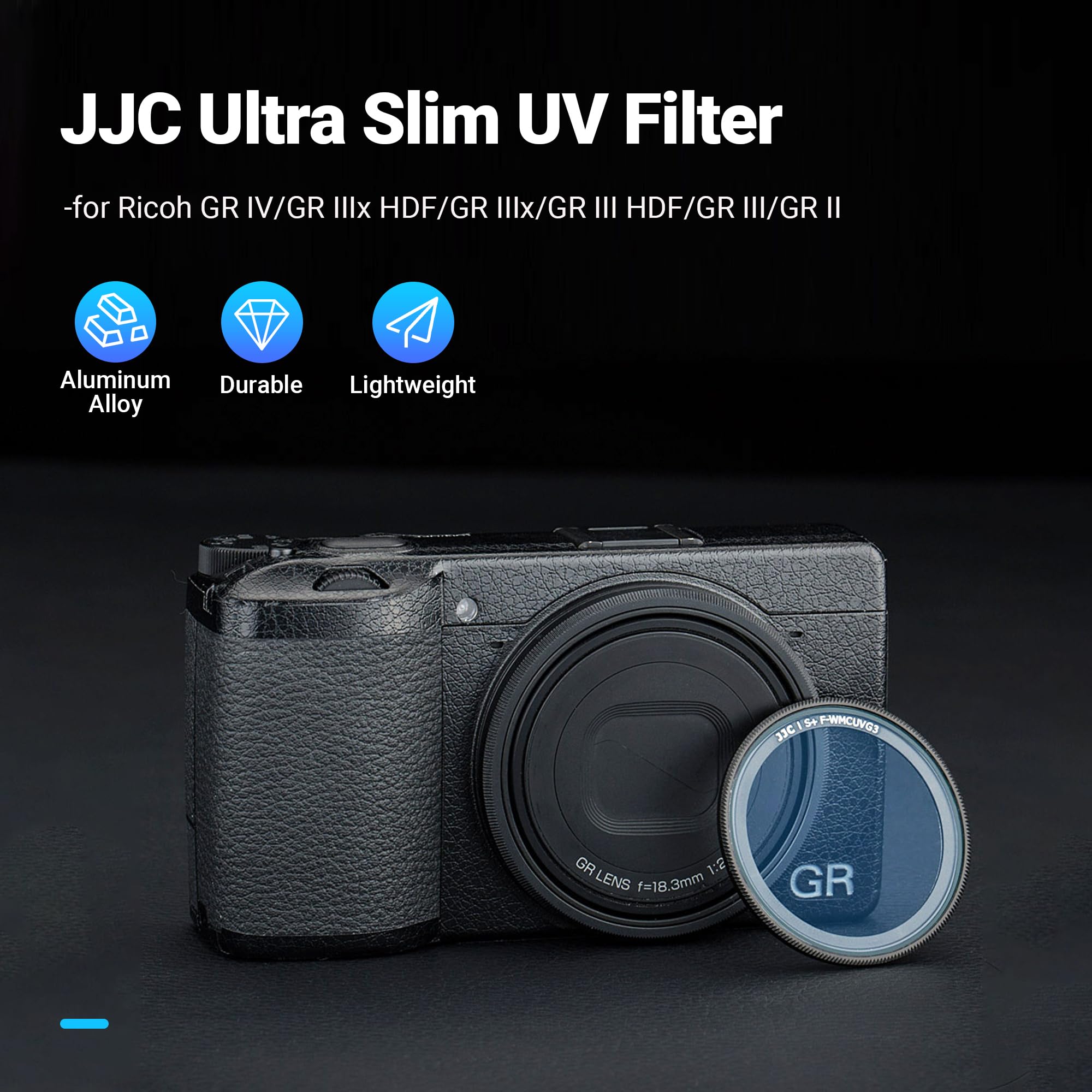 Amazon | JJC UV保護フィルター リコー GR IV GR IIIx GR IIIx